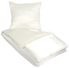 Silke sengetøj 240x220 cm - Hvidt sengetøj - King size - 100% Silke sengetøj - Butterfly Silk